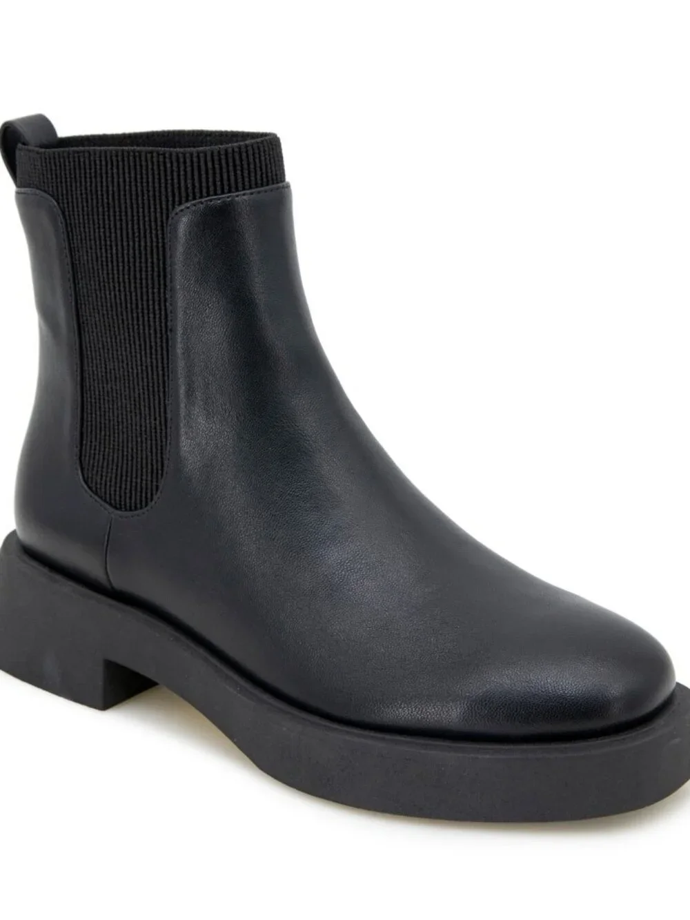 NWT Kenneth Cole Reaction Women's Skyee Chelsea Lug Booties - Black
